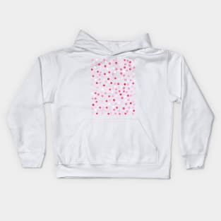 New confetti dots in red Kids Hoodie